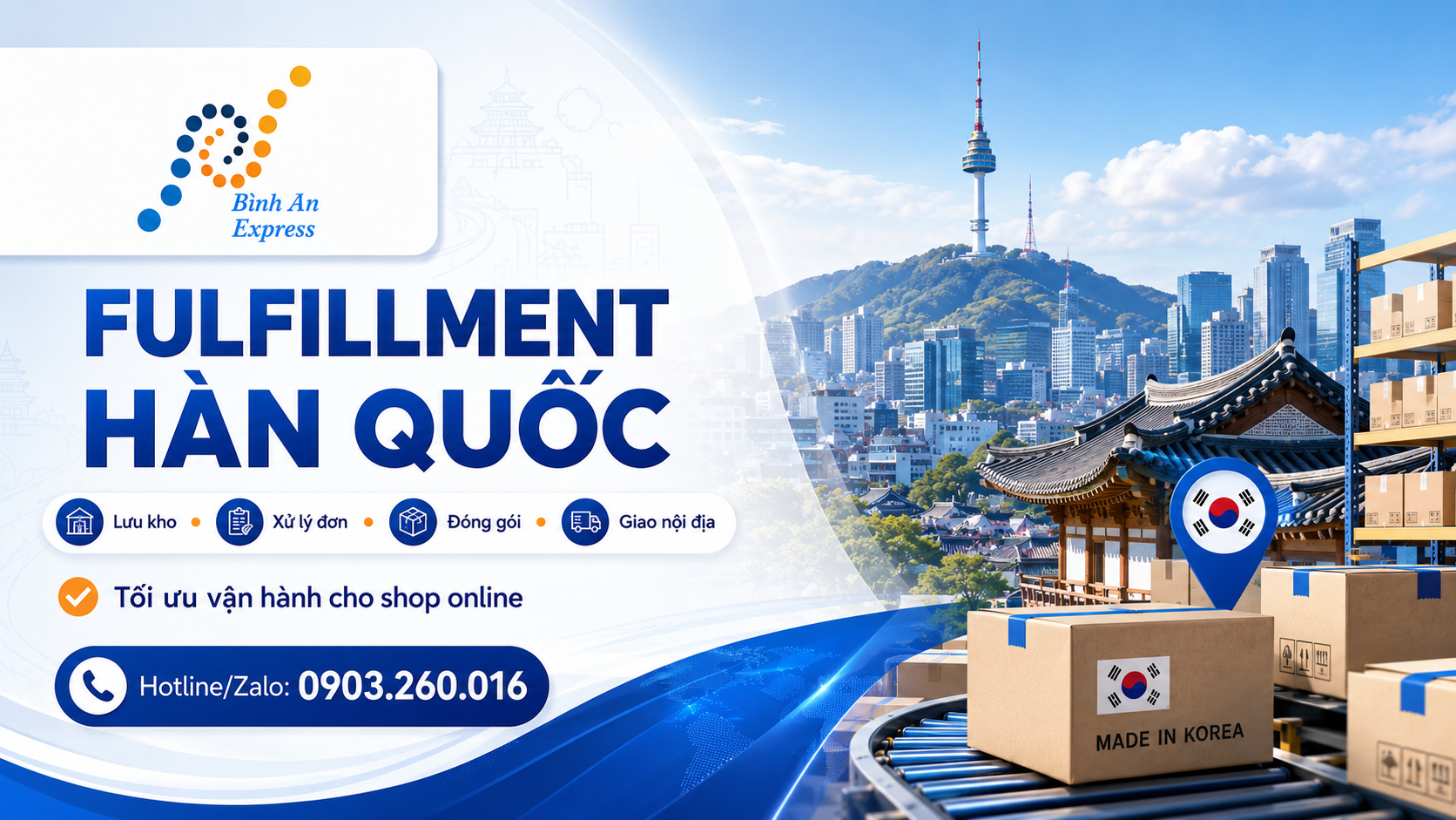 Fulfillment Hàn Quốc tại Bình An Express
