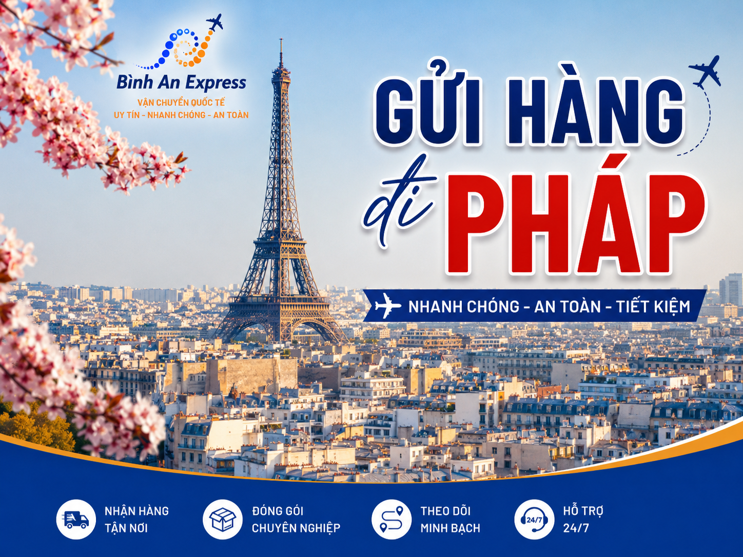 Gửi hàng đi Pháp cùng Bình An Express