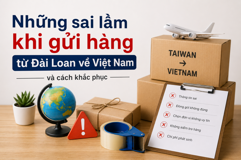 Sai lầm khi gửi hàng từ Đài Loan về Việt Nam